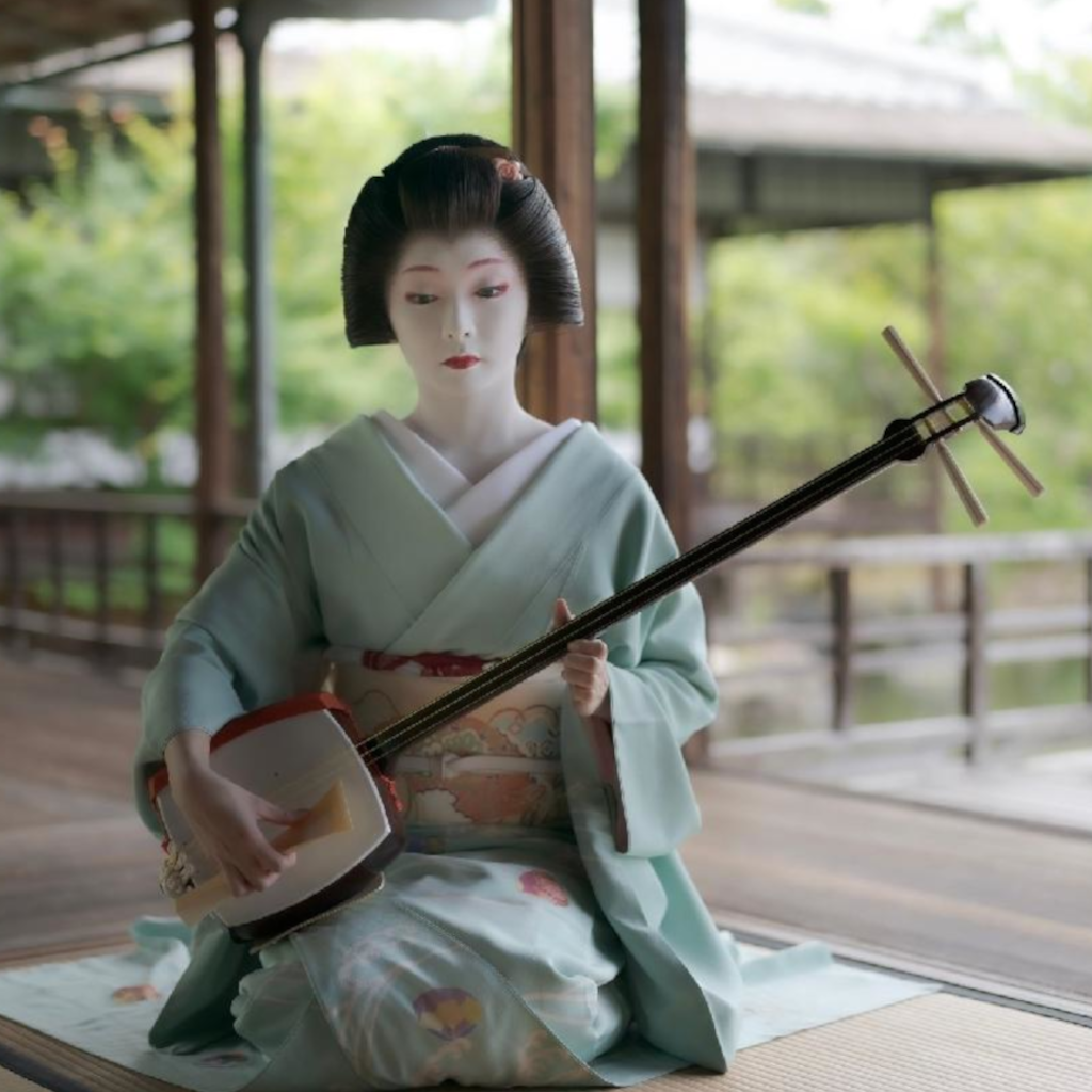 japan1 japanese playing traditional instrument