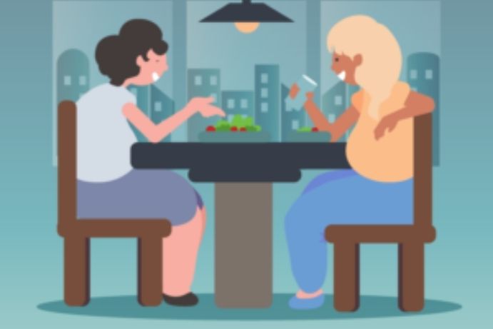 Japanese conversation at Dinner Time