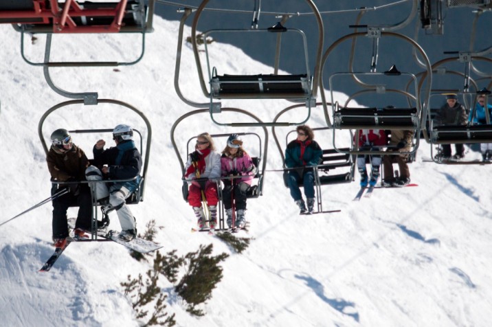 Japanese Christmas skiing lift white christmas hokkaido cold