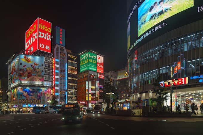 Shinjuku 5 Shinjuku at night. There are again many things to do in Shinjuku at night.