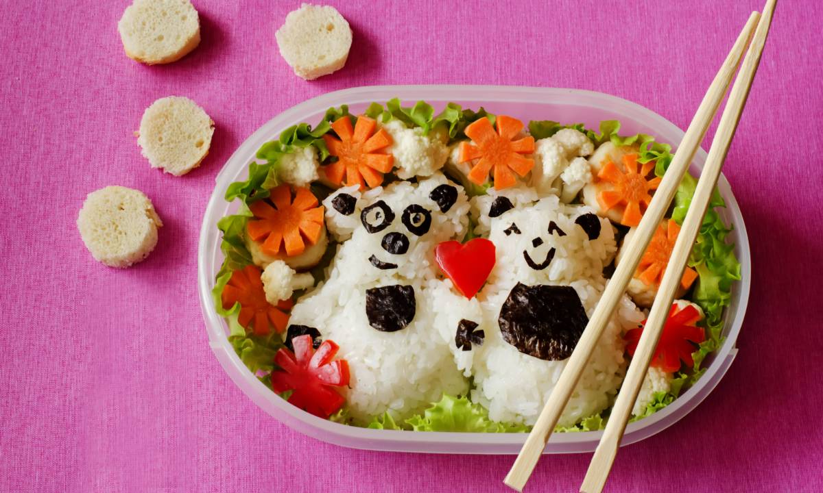 Bento Box 3 Cute Japanese bento box with bear shaped onigiri