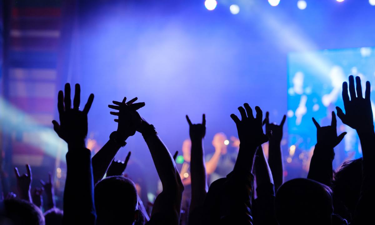 J-rock 4 J-rock live performance view of crowd with hands raised