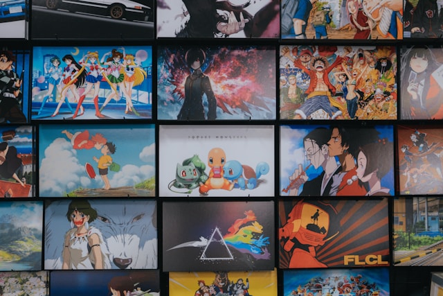 collage of old anime and new anime scenes
