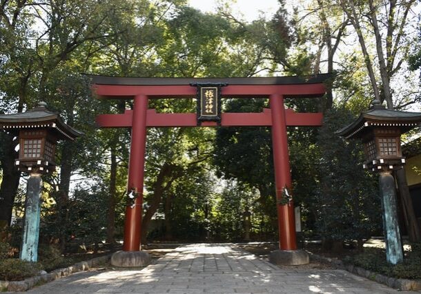 Shrines in Tokyo - Nezu Shrine - torii Nezu Shrine torii